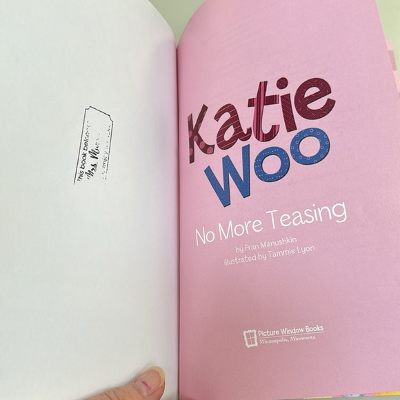 ⛱️2/$5⛱️Katie Woo, No More Teasing paperback book , minimal wear etc - Picture 3 of 5
